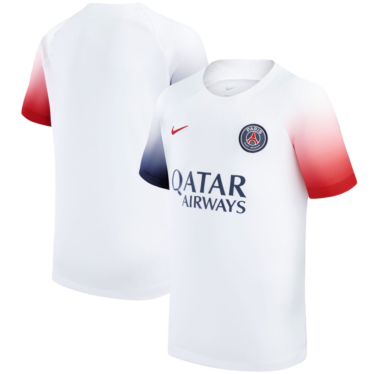 Exklusive paris saint-germain nike academy pro pre-match-oberteil – weiß – kinder Kollektion – Premium Paris Saint Germain Trikots