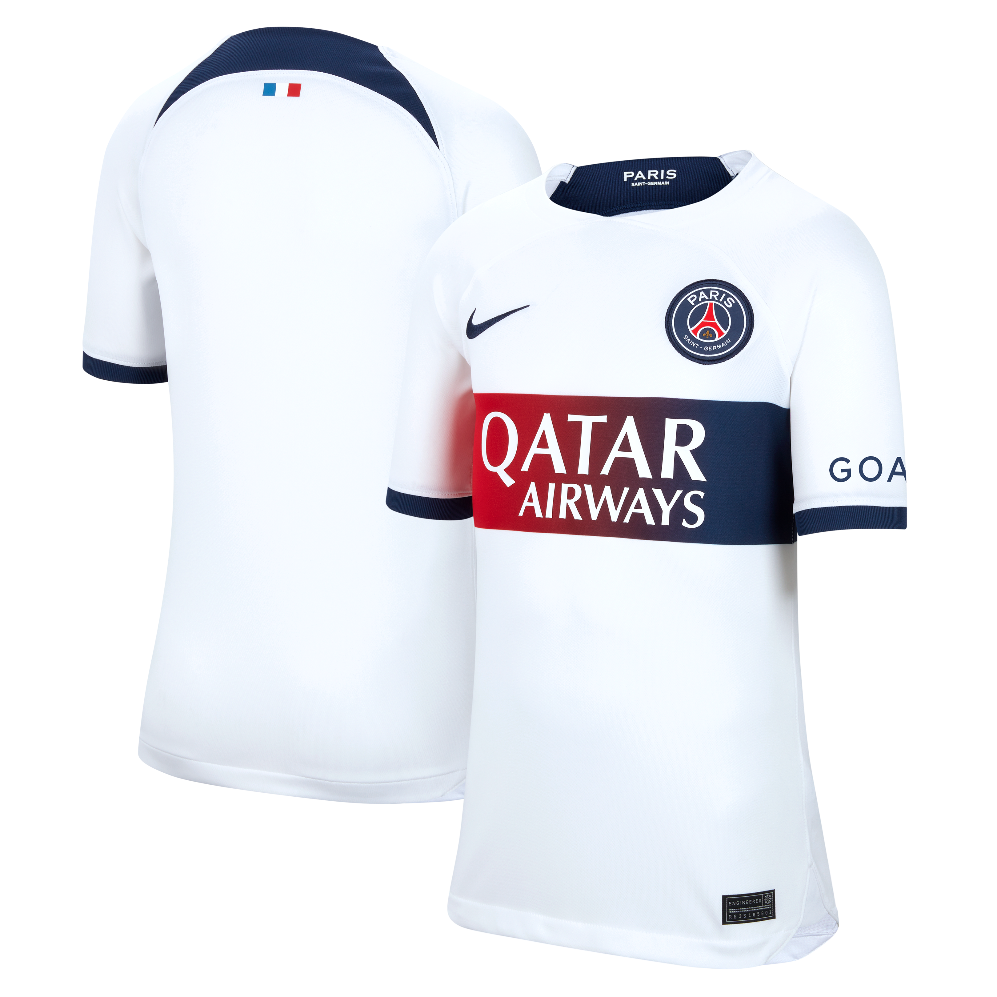 Exklusive paris saint-germain nike auswärtsstadiontrikot 2023-24 – kinder mit personalisieren druck Kollektion – Premium Paris Saint Germain Trikots