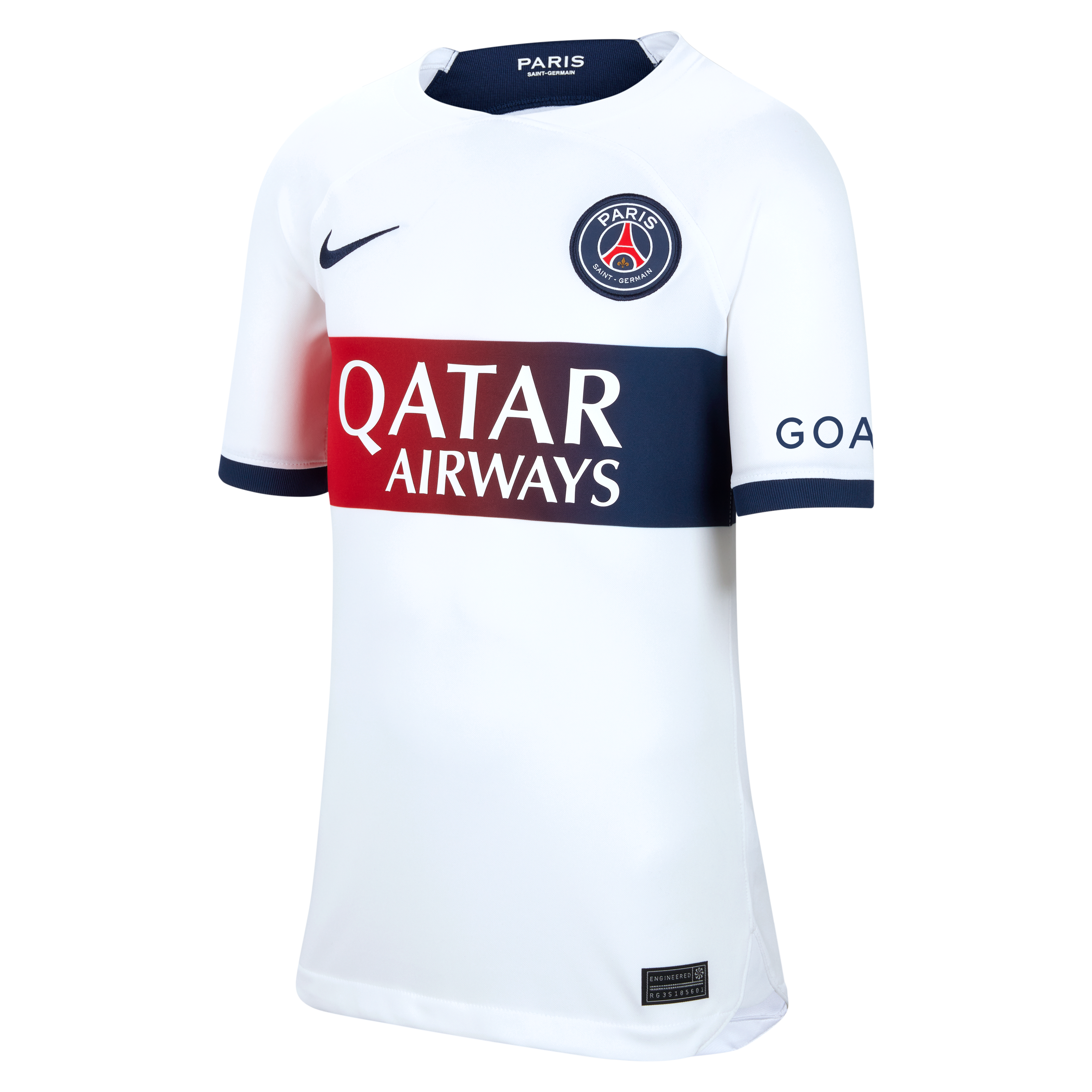 Exklusive paris saint-germain nike auswärtsstadiontrikot 2023-24 – kinder mit personalisieren druck Kollektion – Premium Paris Saint Germain Trikots