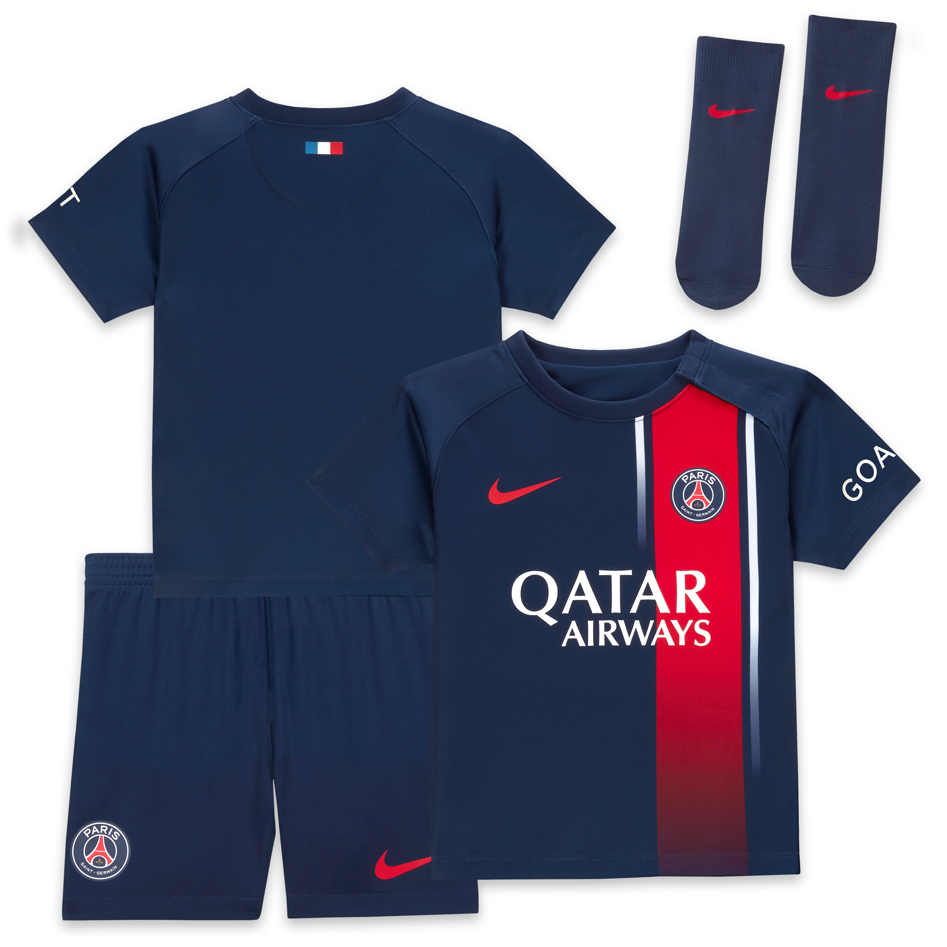 Exklusive paris saint-germain nike heimstadion-trikot 2023-24 – säugling mit personalisieren druck Kollektion – Premium Paris Saint Germain Trikots