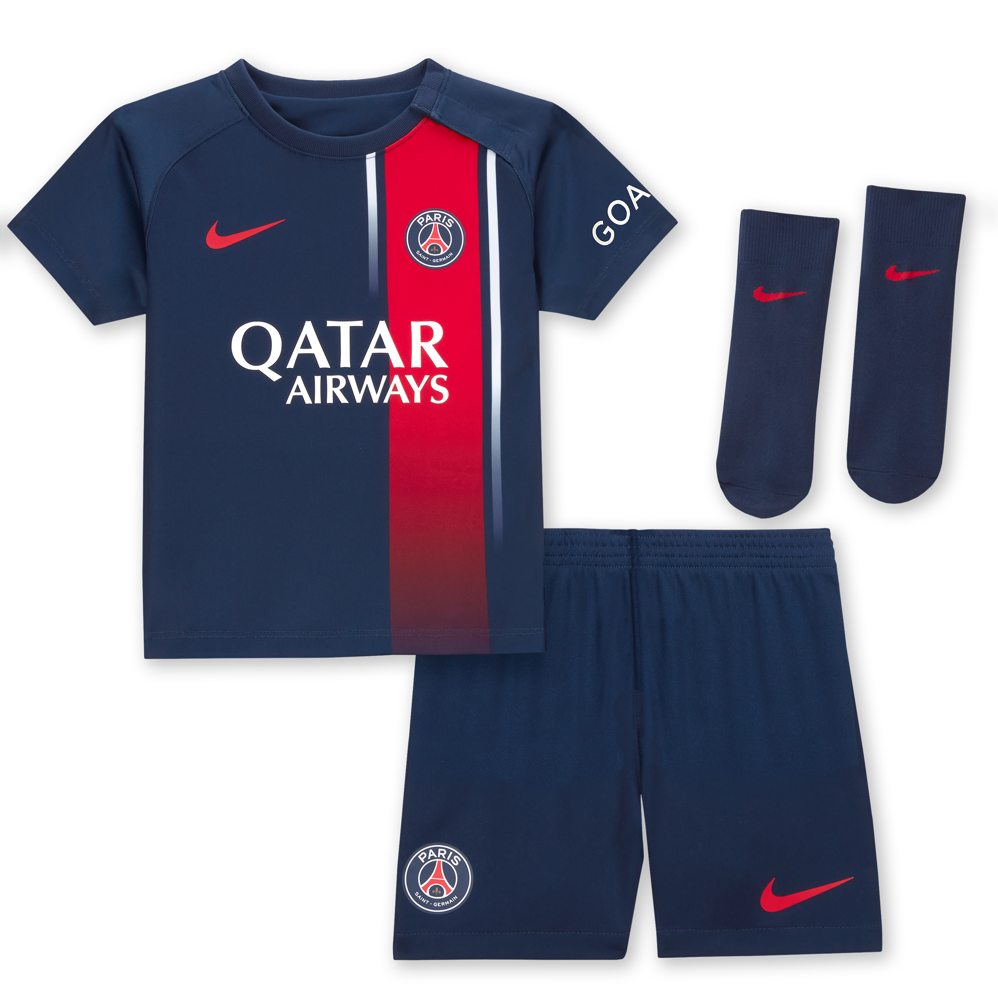 Exklusive paris saint-germain nike heimstadion-trikot 2023-24 – säugling mit personalisieren druck Kollektion – Premium Paris Saint Germain Trikots