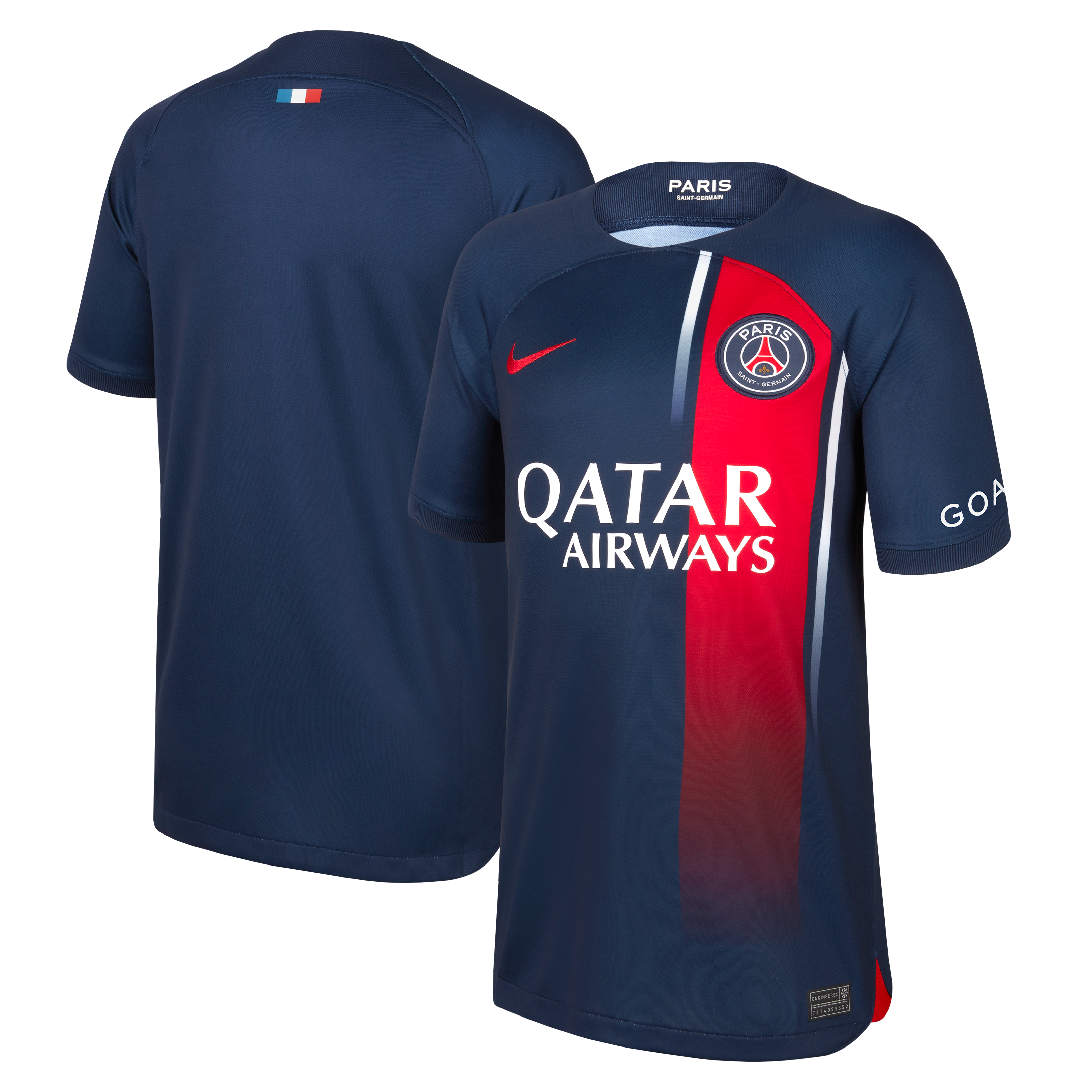Exklusive paris saint-germain nike heimstadiontrikot 2023-24 – kinder mit personalisieren druck Kollektion – Premium Paris Saint Germain Trikots