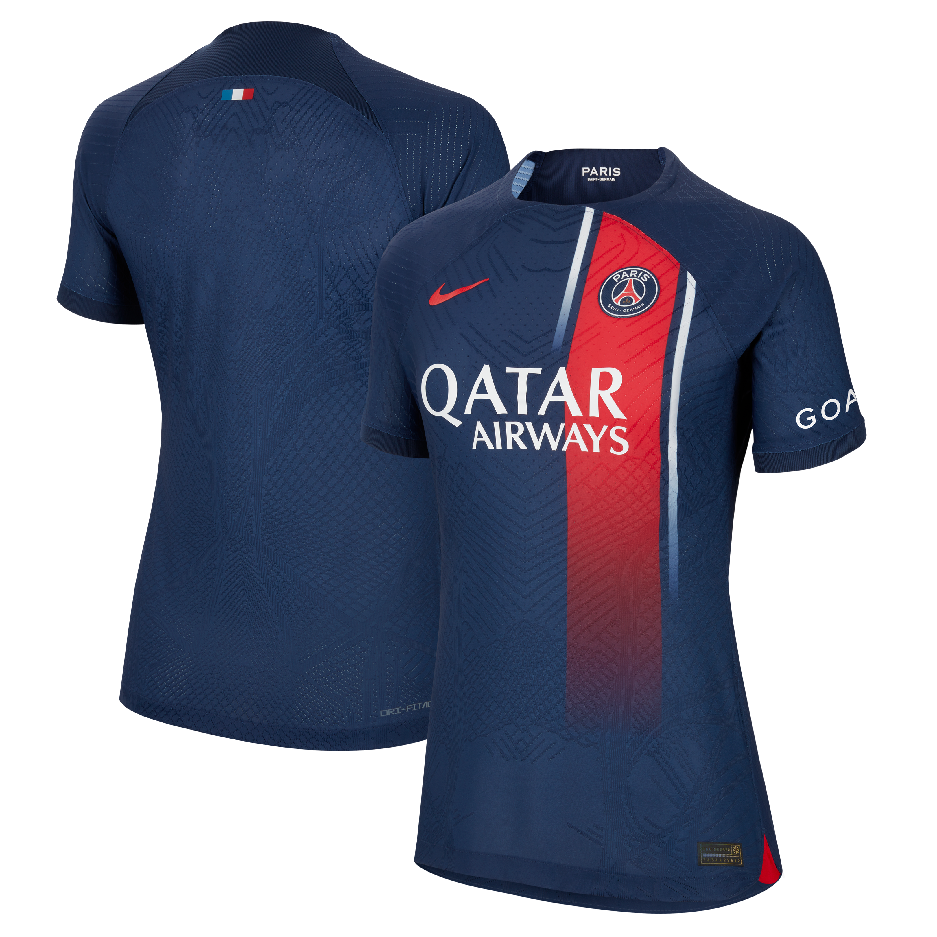 Exklusive paris saint-germain nike home dri-fit adv match trikot 2023-24 – damen mit personalisieren druck Kollektion – Premium Paris Saint Germain Trikots