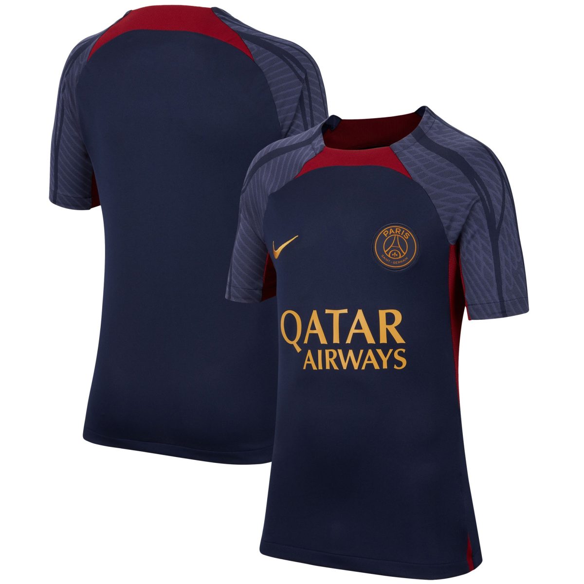 Exklusive paris saint-germain nike strike kurzarmoberteil – dunkelblau – kinder Kollektion – Premium Paris Saint Germain Trikots
