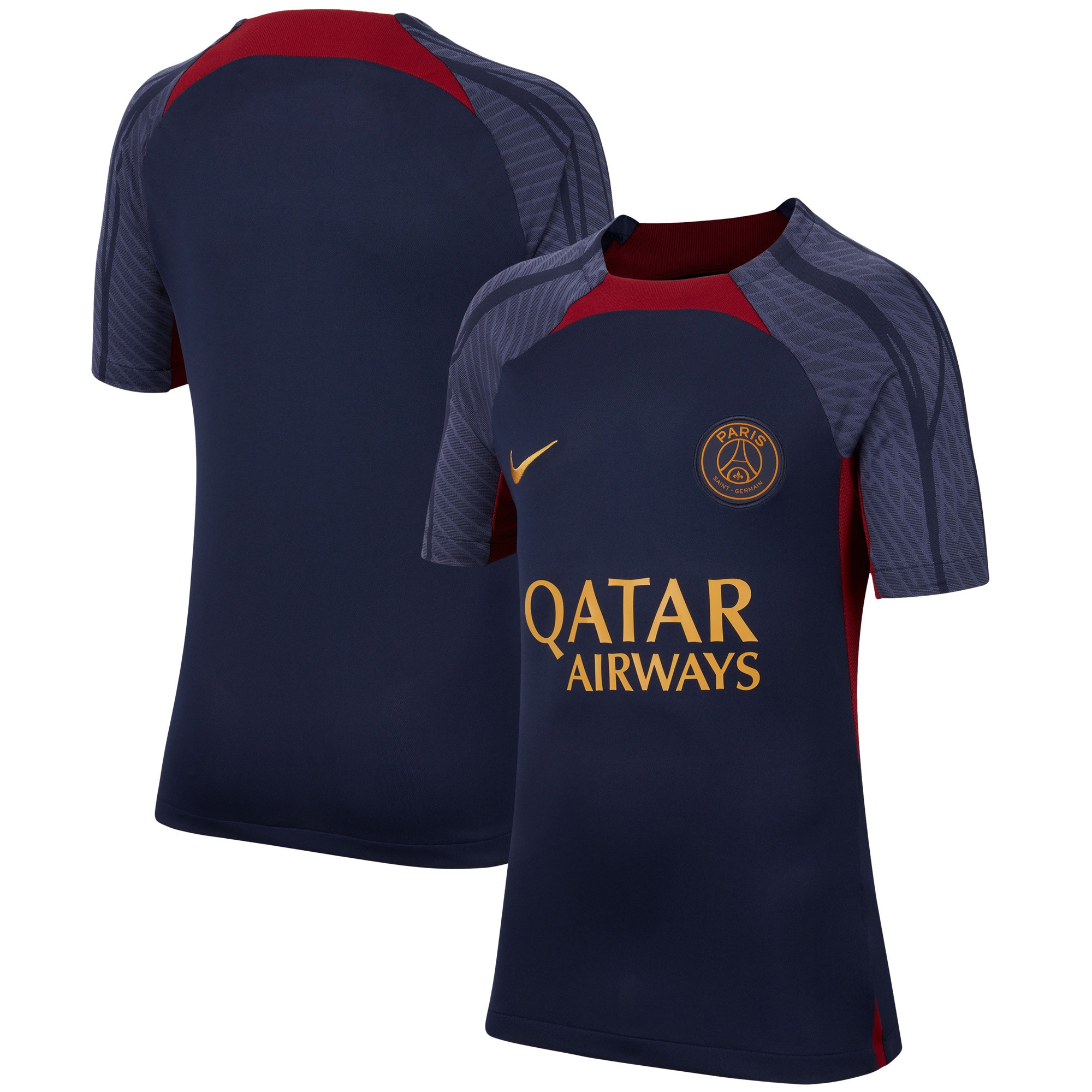Exklusive paris saint-germain nike strike kurzarmoberteil – dunkelblau – kinder Kollektion – Premium Paris Saint Germain Trikots