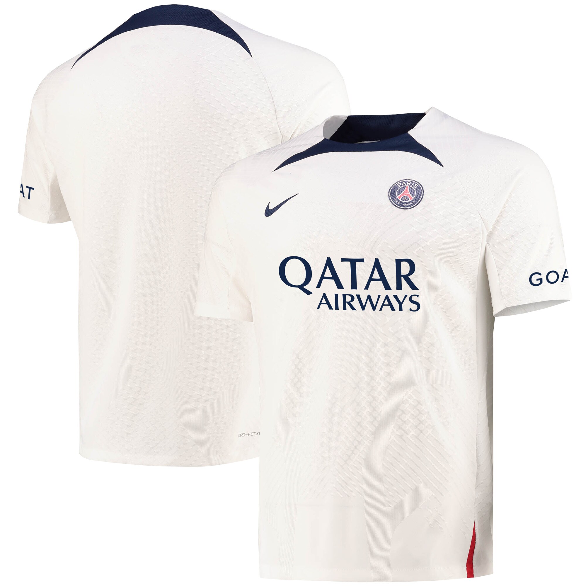 Exklusive paris saint-germain strike elite kurzarm-oberteil – weiß Kollektion – Premium Paris Saint Germain Trikots