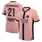 Exklusive psg jordan drittes dri-fit adv spieltrikot 2024-25 mit l.hernandez 21-aufdruck Kollektion – Premium Paris Saint Germain Trikots