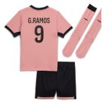 Exklusive psg jordan drittes stadion-mini-kit 2024-25 – kleine kinder mit g.ramos 9-aufdruck Kollektion – Premium Paris Saint Germain Trikots