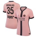 Exklusive psg jordan drittes stadiontrikot 2024-25 – damen mit beraldo 35-aufdruck Kollektion – Premium Paris Saint Germain Trikots