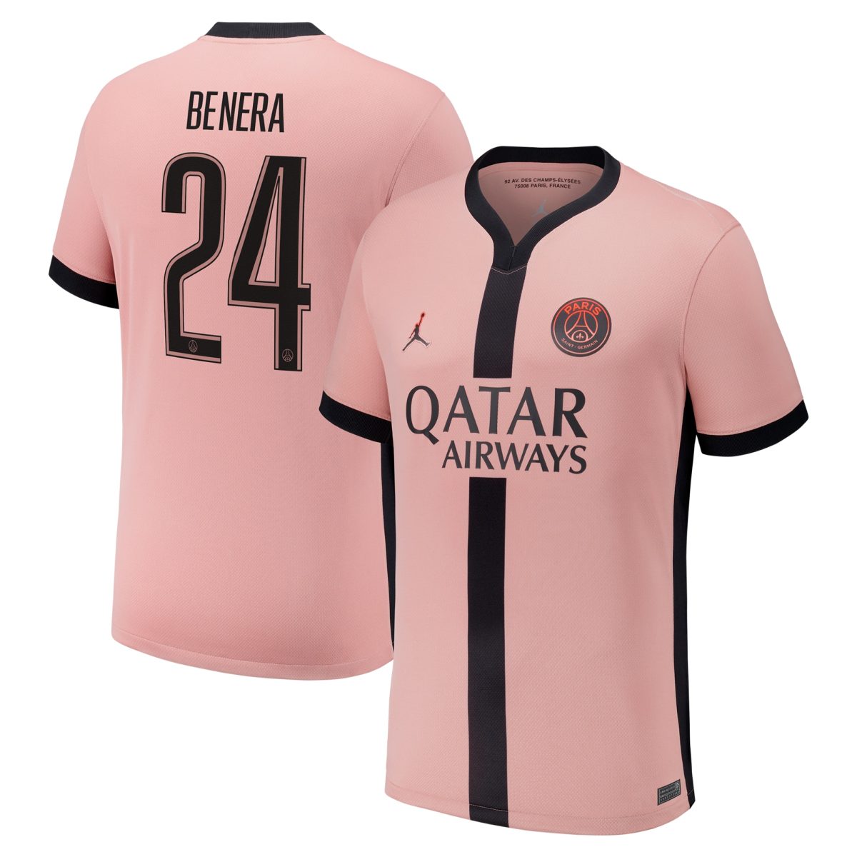 Exklusive psg jordan drittes stadiontrikot 2024-25 – kinder mit benera 24-aufdruck Kollektion – Premium Paris Saint Germain Trikots