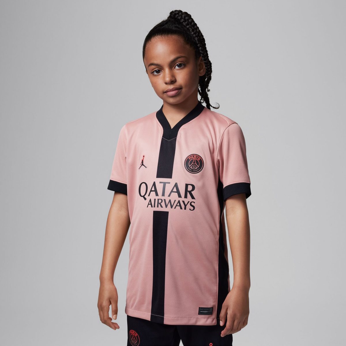 Exklusive psg jordan drittes stadiontrikot 2024-25 – kinder mit personalisieren druck Kollektion – Premium Paris Saint Germain Trikots