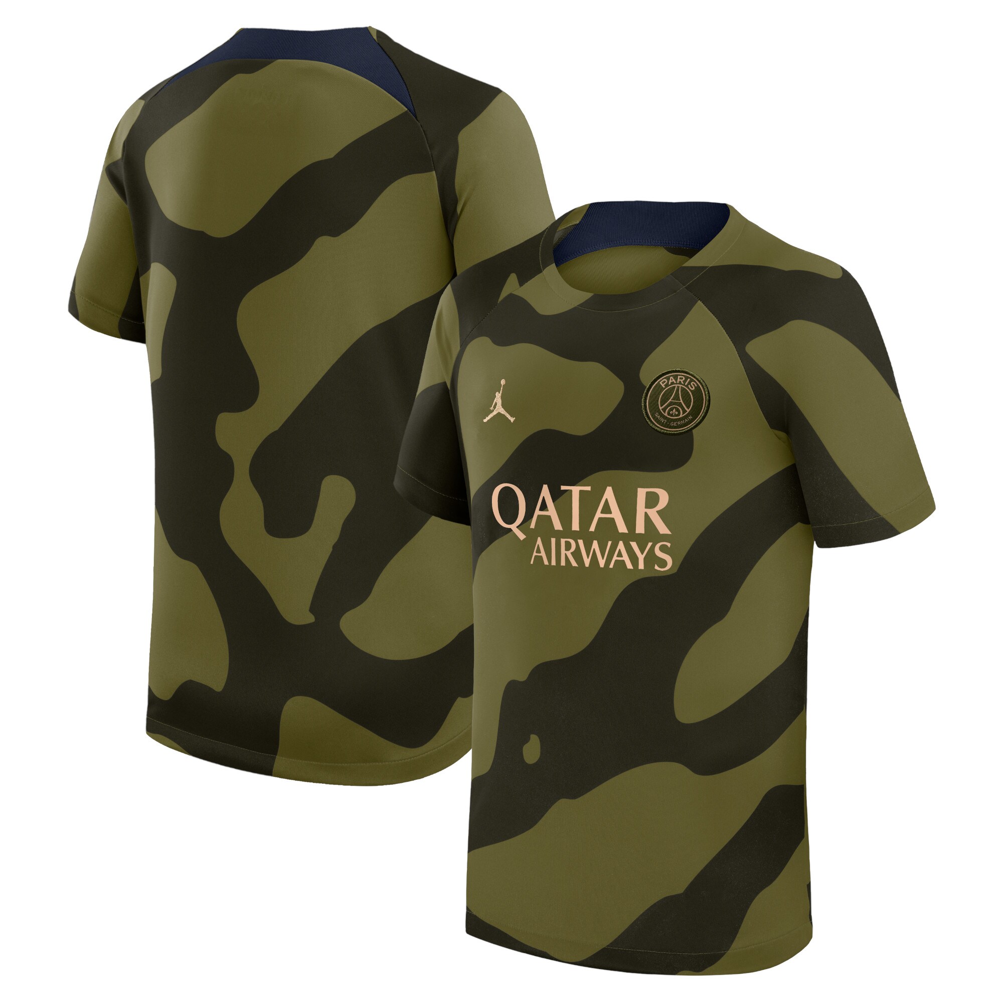 Exklusive psg jordan pre match top – grün – kinder Kollektion – Premium Paris Saint Germain Trikots