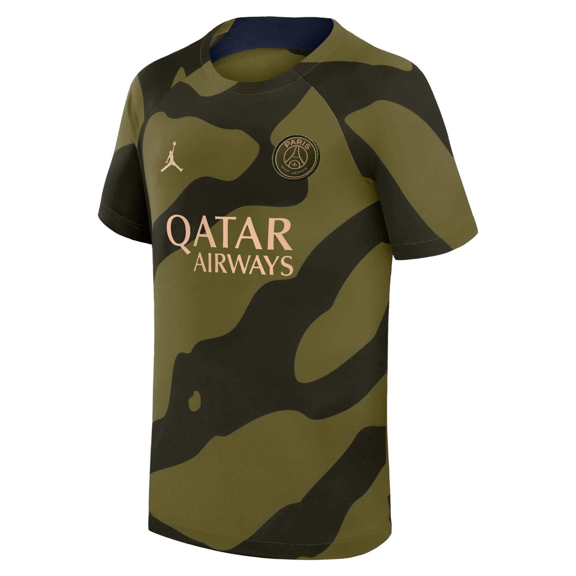 Exklusive psg jordan pre match top – grün – kinder Kollektion – Premium Paris Saint Germain Trikots