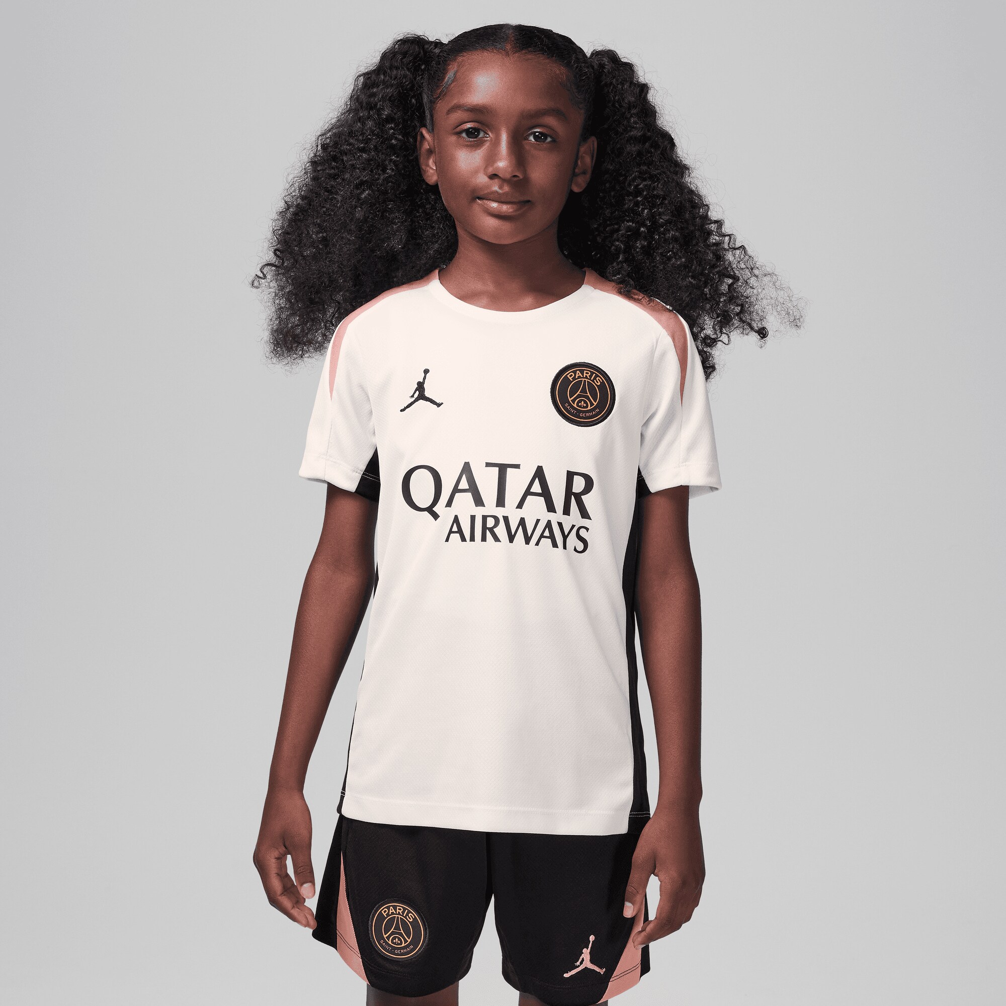 Exklusive psg jordan strike trainingsoberteil – elfenbein – kinder Kollektion – Premium Paris Saint Germain Trikots