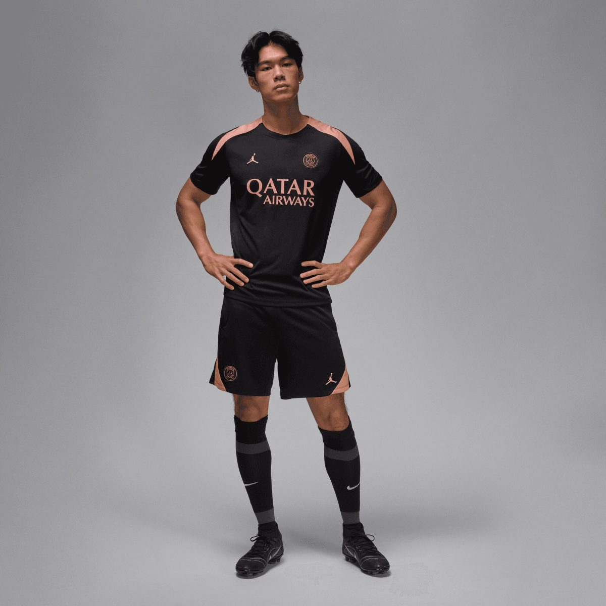 Exklusive psg jordan strike trainingsoberteil – schwarz Kollektion – Premium Paris Saint Germain Trikots