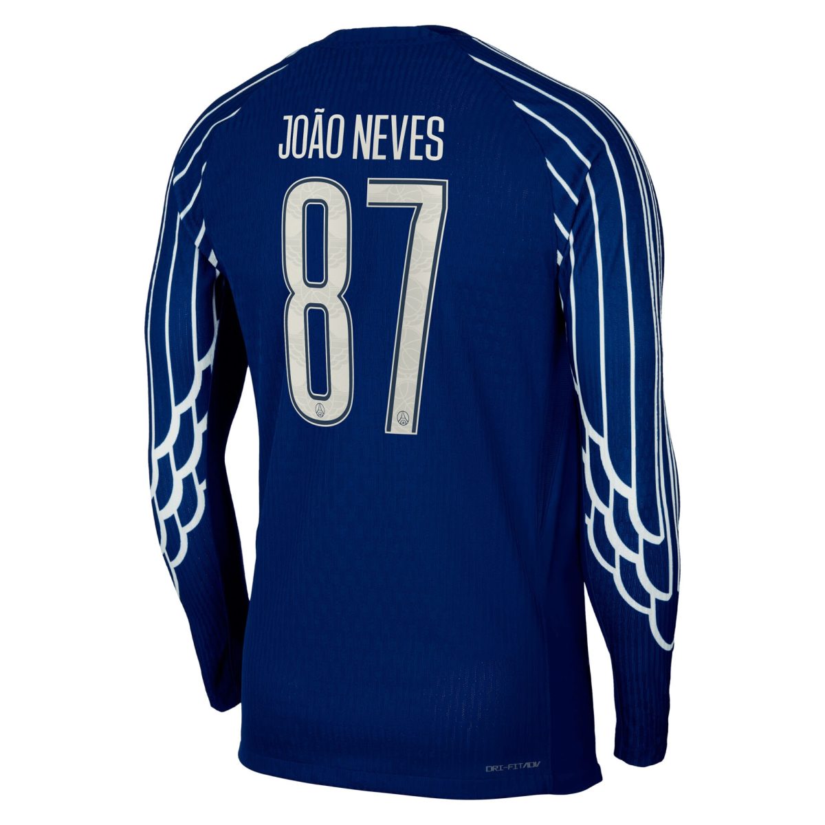 Exklusive psg jordan viertes dri-fit adv match-shirt 2024-25 – langarm – kinder mit cup-aufdruck joao neves 87 Kollektion – Premium Paris Saint Germain Trikots