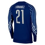 Exklusive psg jordan viertes dri-fit adv match-shirt 2024-25 – langarm – kinder mit cup-aufdruck l.hernandez 21 Kollektion – Premium Paris Saint Germain Trikots