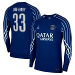 Exklusive psg jordan viertes dri-fit adv match-shirt 2024-25 – langarm – kinder mit cup-aufdruck zaire-emery 33 Kollektion – Premium Paris Saint Germain Trikots