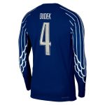 Exklusive psg jordan viertes dri-fit adv match-shirt 2024-25 – langarm – kinder mit dudek 4-aufdruck Kollektion – Premium Paris Saint Germain Trikots