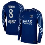 Exklusive psg jordan viertes dri-fit adv match-shirt 2024-25 – langarm – kinder mit fabian 8-aufdruck Kollektion – Premium Paris Saint Germain Trikots