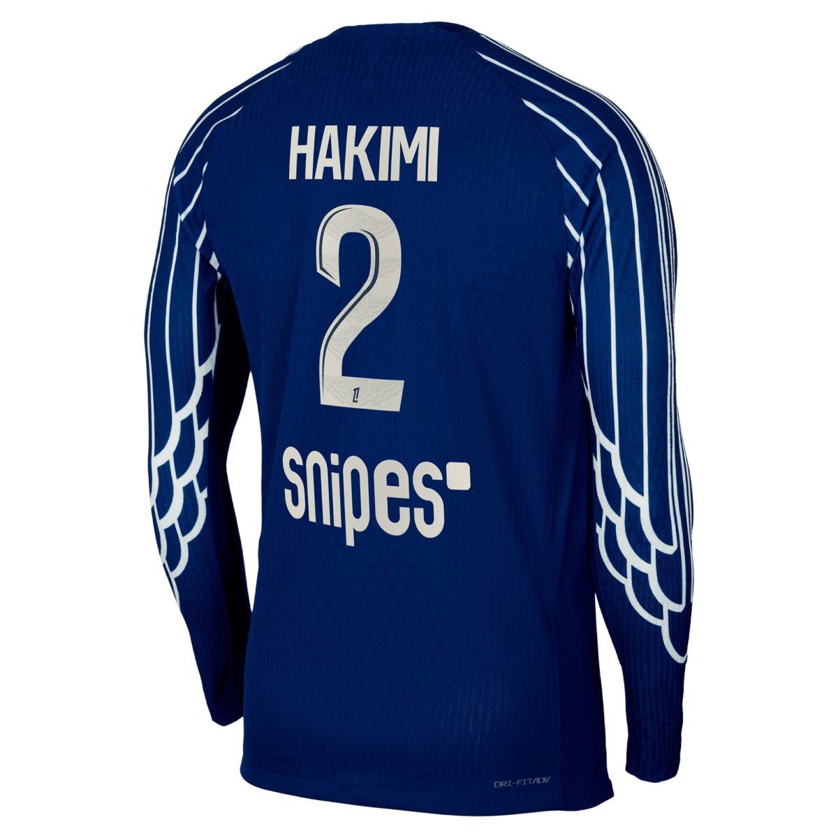 Exklusive psg jordan viertes dri-fit adv match-shirt 2024-25 – langarm – kinder mit hakimi 2-aufdruck Kollektion – Premium Paris Saint Germain Trikots