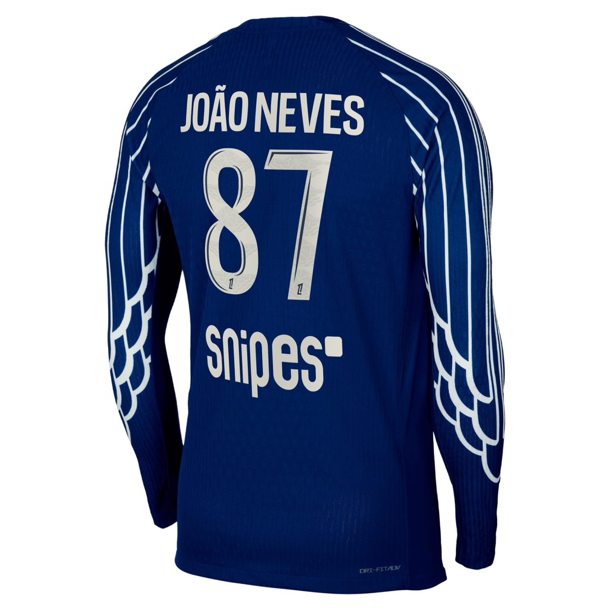 Exklusive psg jordan viertes dri-fit adv match-shirt 2024-25 – langarm – kinder mit joao neves 87-aufdruck Kollektion – Premium Paris Saint Germain Trikots