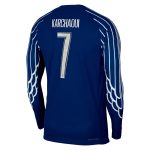 Exklusive psg jordan viertes dri-fit adv match-shirt 2024-25 – langarm – kinder mit karchaoui 7-aufdruck Kollektion – Premium Paris Saint Germain Trikots