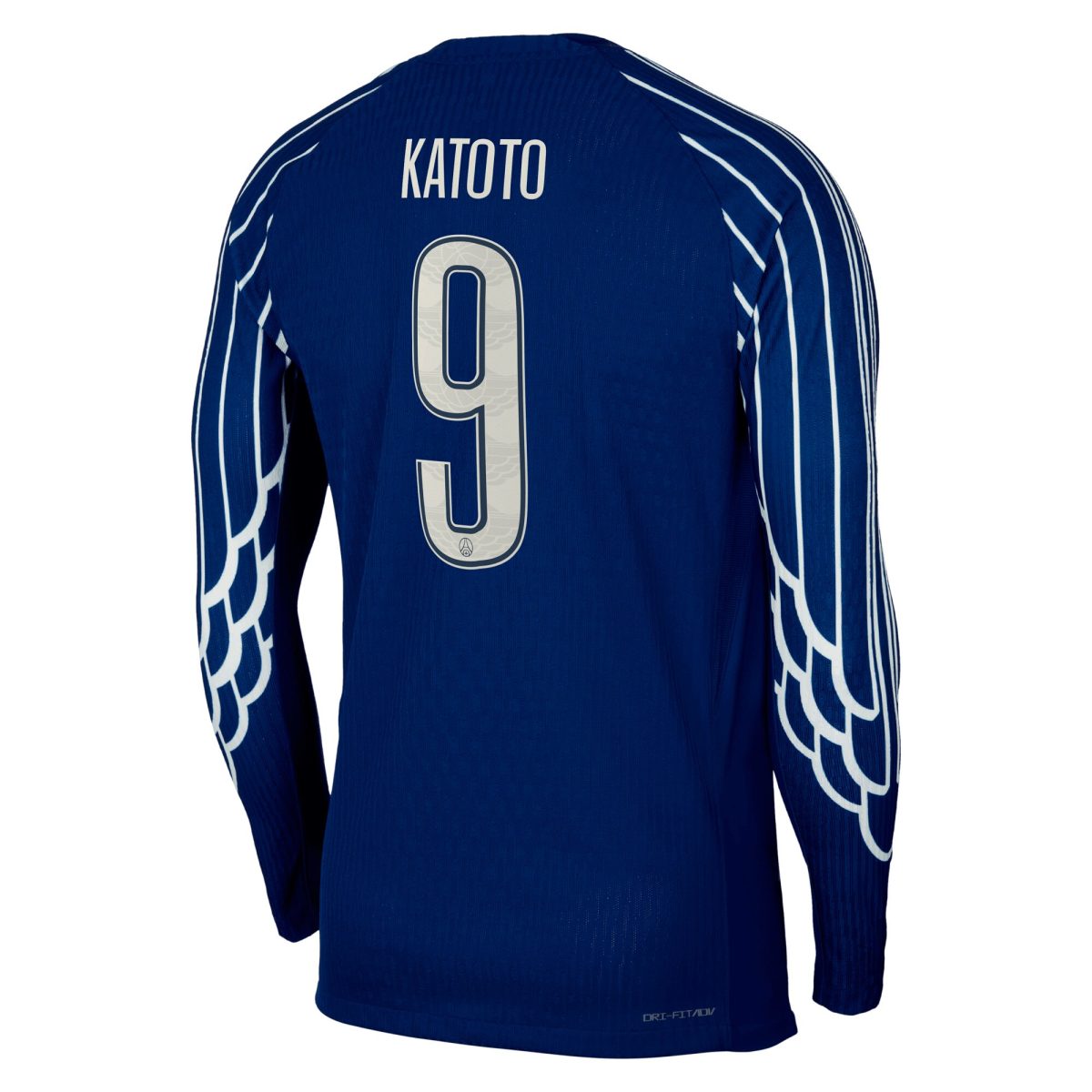 Exklusive psg jordan viertes dri-fit adv match-shirt 2024-25 – langarm – kinder mit katoto 9-aufdruck Kollektion – Premium Paris Saint Germain Trikots