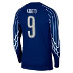 Exklusive psg jordan viertes dri-fit adv match-shirt 2024-25 – langarm – kinder mit katoto 9-aufdruck Kollektion – Premium Paris Saint Germain Trikots