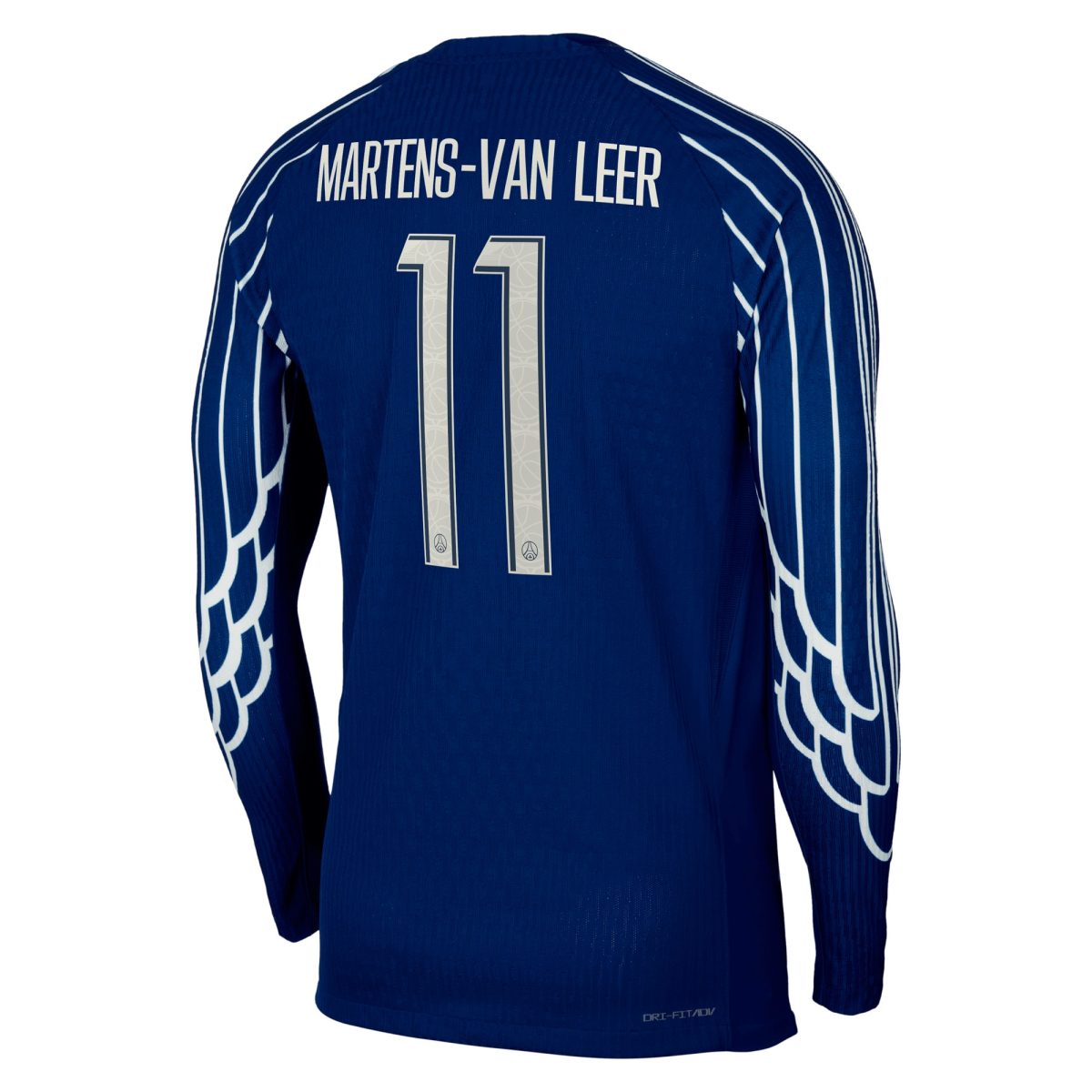 Exklusive psg jordan viertes dri-fit adv match-shirt 2024-25 – langarm – kinder mit martens-van leer 11-aufdruck Kollektion – Premium Paris Saint Germain Trikots