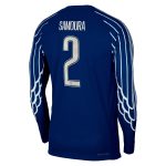Exklusive psg jordan viertes dri-fit adv match-shirt 2024-25 – langarm – kinder mit samoura 2-aufdruck Kollektion – Premium Paris Saint Germain Trikots