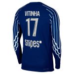 Exklusive psg jordan viertes dri-fit adv match-shirt 2024-25 – langarm – kinder mit vitinha 17-aufdruck Kollektion – Premium Paris Saint Germain Trikots