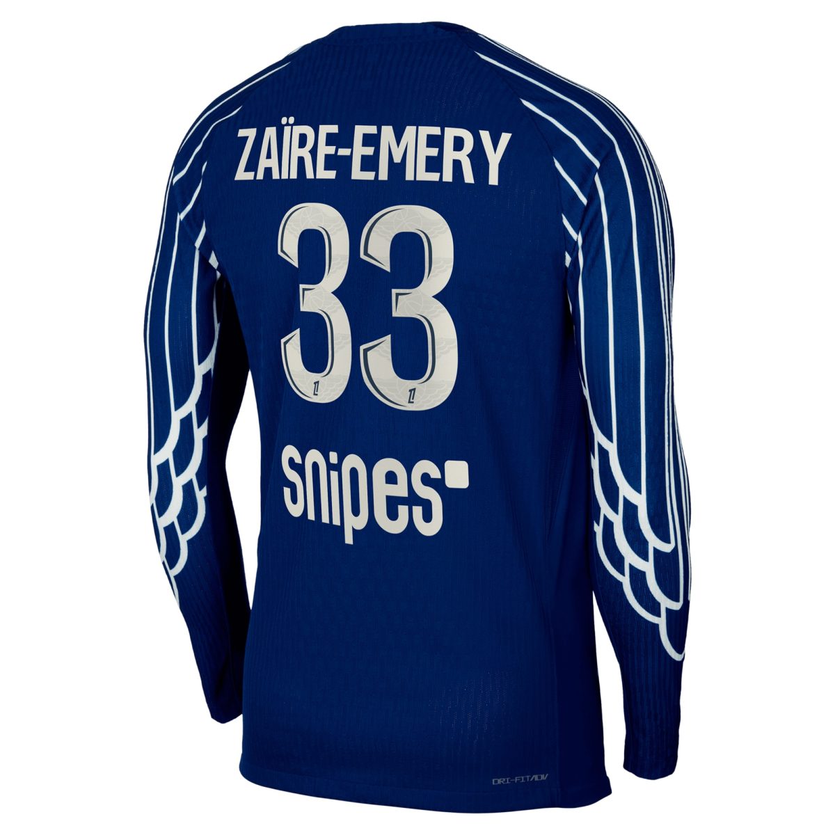 Exklusive psg jordan viertes dri-fit adv match-shirt 2024-25 – langarm – kinder mit zaire-emery 33-aufdruck Kollektion – Premium Paris Saint Germain Trikots