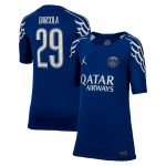 Exklusive psg jordan viertes stadiontrikot 2024-25 – kinder mit cup-aufdruck barcola 29 Kollektion – Premium Paris Saint Germain Trikots