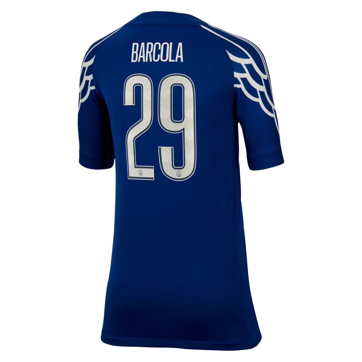 Exklusive psg jordan viertes stadiontrikot 2024-25 – kinder mit cup-aufdruck barcola 29 Kollektion – Premium Paris Saint Germain Trikots