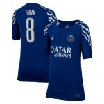 Exklusive psg jordan viertes stadiontrikot 2024-25 – kinder mit cup-aufdruck fabian 8 Kollektion – Premium Paris Saint Germain Trikots