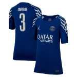 Exklusive psg jordan viertes stadiontrikot 2024-25 – kinder mit cup-aufdruck kimpembe 3 Kollektion – Premium Paris Saint Germain Trikots
