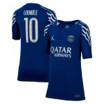 Exklusive psg jordan viertes stadiontrikot 2024-25 – kinder mit cup-aufdruck o.dembele 10 Kollektion – Premium Paris Saint Germain Trikots