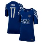 Exklusive psg jordan viertes stadiontrikot 2024-25 – kinder mit cup-aufdruck vitinha 17 Kollektion – Premium Paris Saint Germain Trikots