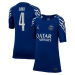 Exklusive psg jordan viertes stadiontrikot 2024-25 – kinder mit dudek 4-aufdruck Kollektion – Premium Paris Saint Germain Trikots