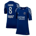 Exklusive psg jordan viertes stadiontrikot 2024-25 – kinder mit fabian 8-aufdruck Kollektion – Premium Paris Saint Germain Trikots