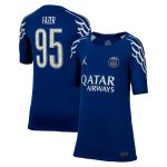 Exklusive psg jordan viertes stadiontrikot 2024-25 – kinder mit fazer 95-aufdruck Kollektion – Premium Paris Saint Germain Trikots