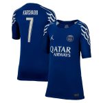 Exklusive psg jordan viertes stadiontrikot 2024-25 – kinder mit karchaoui 7-aufdruck Kollektion – Premium Paris Saint Germain Trikots