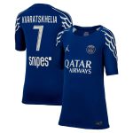 Exklusive psg jordan viertes stadiontrikot 2024-25 – kinder mit kvaratskhelia 7-aufdruck Kollektion – Premium Paris Saint Germain Trikots