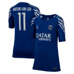 Exklusive psg jordan viertes stadiontrikot 2024-25 – kinder mit martens-van leer 11-aufdruck Kollektion – Premium Paris Saint Germain Trikots