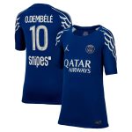Exklusive psg jordan viertes stadiontrikot 2024-25 – kinder mit o.dembele 10-aufdruck Kollektion – Premium Paris Saint Germain Trikots