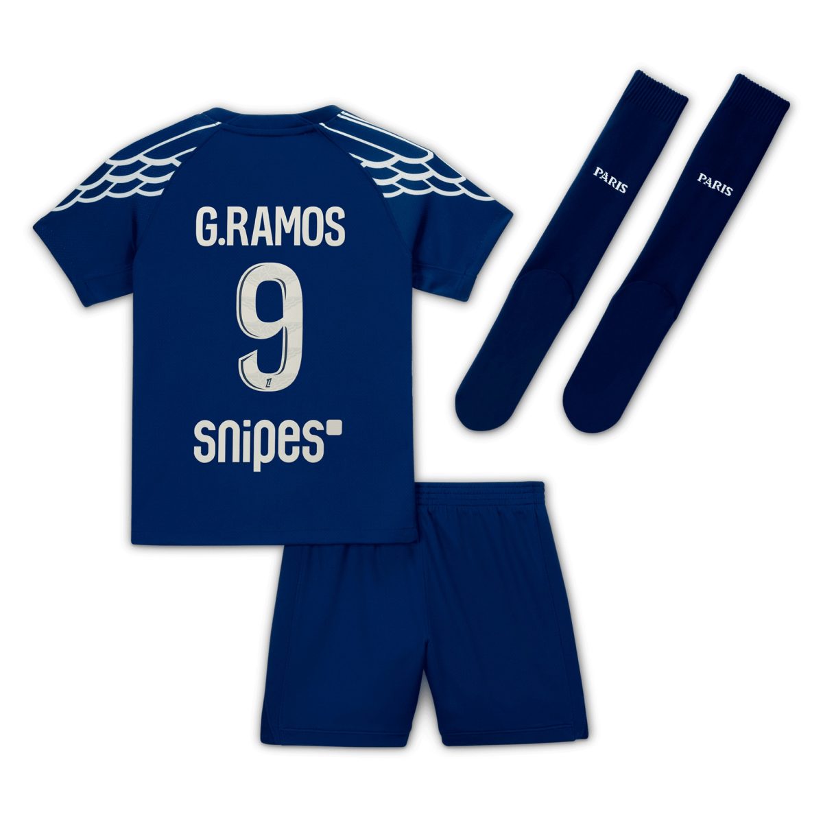 Exklusive psg jordan viertes stadiontrikot 2024-25 – kleine kinder mit g.ramos 9-aufdruck Kollektion – Premium Paris Saint Germain Trikots
