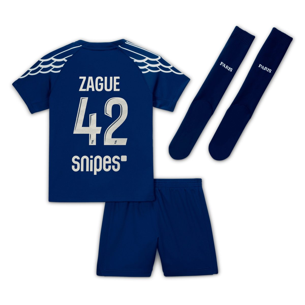 Exklusive psg jordan viertes stadiontrikot 2024-25 – kleine kinder mit zague 42-aufdruck Kollektion – Premium Paris Saint Germain Trikots