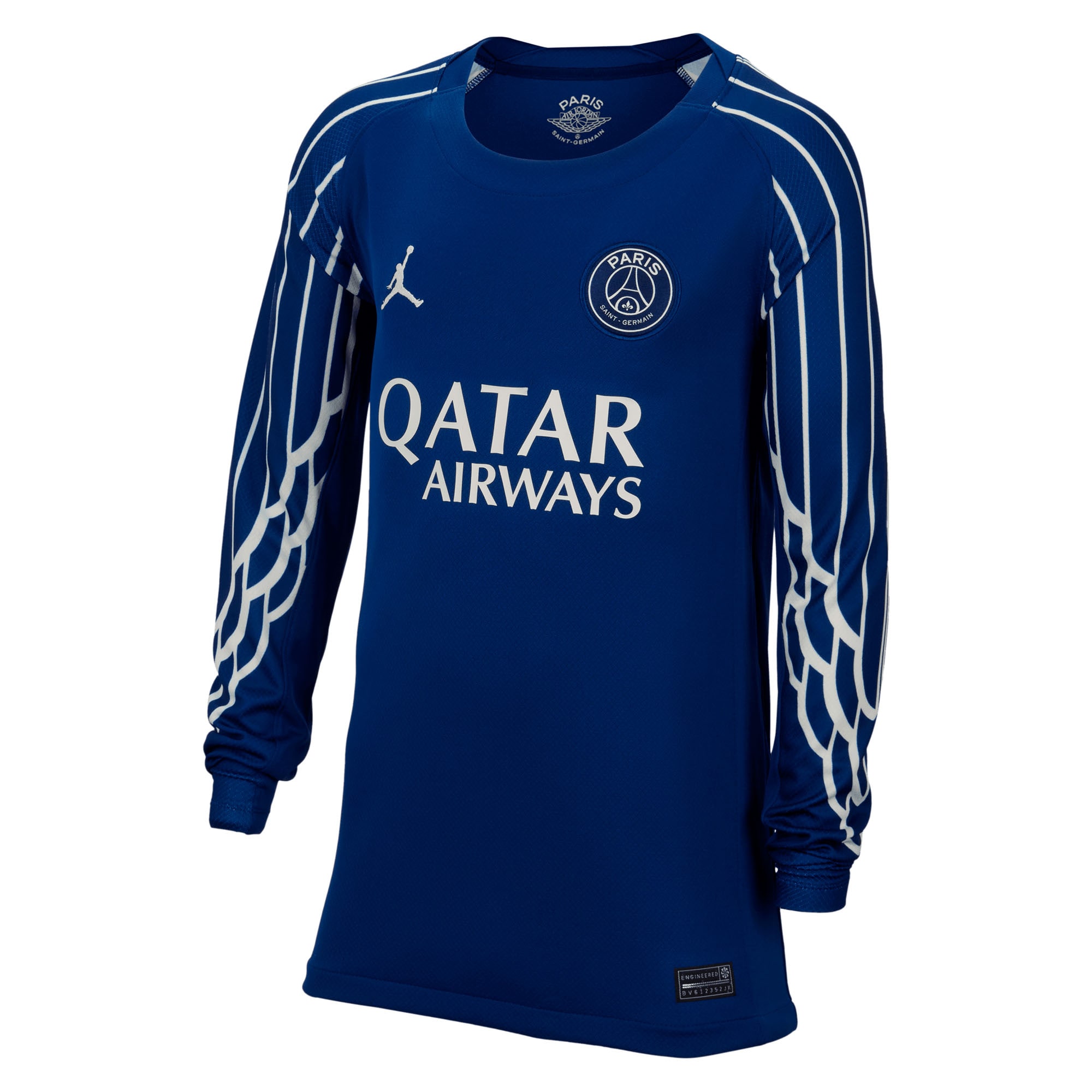 Exklusive psg jordan viertes stadiontrikot 2024-25 – langarm – kinder mit cup-aufdruck fabian 8 Kollektion – Premium Paris Saint Germain Trikots