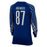 Exklusive psg jordan viertes stadiontrikot 2024-25 – langarm – kinder mit cup-aufdruck joao neves 87 Kollektion – Premium Paris Saint Germain Trikots